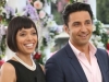 BONES:  Cam (Tamara Taylor, L) and Jeffersonian intern Arastoo Vaziri (guest star Pej Vahdat, R) attend Brennan and Booth's wedding in the "The Woman in White" episode of BONES airing Monday, Oct. 21 (8:00-9:00 PM ET/PT) on FOX.  Â©2013 Fox Broadcasting Co.  Cr:  Patrick McElhenney/FOX