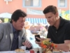 BONES:  While on his honeymoon in Buenos Aires, Booth (David Boreanaz, R) takes on a case and works with local detective Raphael Valenza (guest star Joaquim De Almeida, L) in the "The Nazi on the Honeymoon" episode of BONES airing Monday, Nov. 4 (8:00-9:00 PM ET/PT) on FOX.  ©2013 Fox Broadcasting Co.  Cr:  Ray Mickshaw/FOX