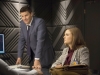 BONES:  Brennan (Emily Deschanel, R) and Booth (David Boreanaz, L) interview a professional soccer player who is accused of murdering his wife in the "The Fury in the Jury" time period premiere episode of BONES airing Friday, Nov. 15 (8:00-900 PM ET/PT) on FOX.  ©2013 Fox Broadcasting Company.  Cr:  Jennifer Clasen/FOX