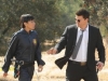 BONES:  Booth (David Boreanaz, R) and Cam (Tamara Taylor, L) arrive to investigate remains found in a field in the "The Spark in the Park" episode of BONES airing Friday, Dec. 6 (8:00-9:00 PM ET/PT) on FOX.  ©2013 Fox Broadcasting Company.  Cr: Ray Mickshaw/FOX