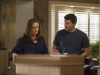 BONES:  A package filled with remains is delivered to Brennan (Emily Deschanel, L) and Booth's (David Boreanaz, R) home in the "The Ghost in the Killer" episode of BONES airing Friday, Jan. 10 (8:00-9:00 PM ET/PT) on FOX.  ©2013 Fox Broadcasting Co.  Cr:  Jennifer Clasen/FOX