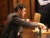 BONES:  Sweets (John Francis Daley, L) exhibits some hidden chess skills during an investigation into the undercover world of professional chess in the "The Master in the Slop" episode of BONES airing Friday, Jan. 24 (8:00-9:00 PM ET/PT) on FOX.  ©2013 Fox Broadcasting Co.  Cr:  Patrick McElhenney/FOX