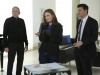 BONES: Brennan (Emily Deschanel, second from L) and Booth (David Boreanaz, R) investigate the death of a young woman that may have been part of kidnapping in the "The Heiress in the Hill" episode of BONES airing Friday, Jan. 31 (8:00-9:00 PM ET/PT) on FOX.  Also pictured:  Guest star John Getz, L.  Â©2014 Fox Broadcasting Co.  Cr:  Patrick McElhenney/FOX