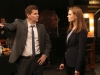 BONES:  Brennan (Emily Deschanel, R) and Booth (David Boreanaz, L) arrive at a children's tv show set as part of their current investigation in the "The Carrot in the Kudzu" episode of BONES airing Monday, March 24 (8:00-9:00 PM ET/PT) on FOX.  Â©2014 Fox Broadcasting Co.  Cr:  Patrick McElhenney/FOX