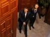BONES: Brennan (Emily Deschanel, R), and Booth (David Boreanaz, L) investigate the death of the daughter of a wealthy family, in the all-new "The Nail in the Coffinâ episode of BONES airing Monday, April 21 (8:00-9:00 PM ET/PT) on FOX. Â©2014 Fox Broadcasting Co. Cr: Patrick McElhenney/FOX