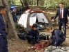 BONES:  L-R:  The Jeffersonian team, Dr. Clark Edison (guest star Eugene Byrd), Cam (Tamara Taylor), Brennan (Emily Deschanel) and Booth (David Boreanaz) investigate the death of the daughter of a wealthy family whose remains were found in a national park, in the "The Nail in the Coffinâ episode of BONES airing Monday, April 21 (8:00-9:00 PM ET/PT) on FOX. Â©2014 Fox Broadcasting Co. Cr: Patrick McElhenney/FOX