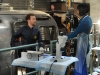 BONES:  Hodgins (Tj Thyne, L) and Cam (Tamara Taylor, R) examine remains that are burned into an airstream trailer in the "The Recluse in the Recliner" Season Finale episode of BONES airing Monday, May 19 (8:00-9:00 PM ET/PT) on FOX.  Â©2014 Fox Broadcasting Co.  Cr:  Ray Mickshaw/FOX