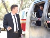 BONES:   Booth (David Boreanaz, L) and Cam (Tamara Taylor, R) investigate remains burned into an airstream trailer in the "The Recluse in the Recliner" Season Finale episode of BONES airing Monday, May 19 (8:00-9:00 PM ET/PT) on FOX.  Â©2014 Fox Broadcasting Co.  Cr:  Adam Taylor/FOX