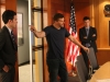 BONES:  When Booth (David Boreanaz, C) returns to work at the FBI, he and Sweets (John Francis Daley, R) are forced to work with a new Agent (guest star John Boyd, L)  in the "The Conspiracy in the Corpse" season premiere episode of BONES airing Thursday, Sept. 25 (8:00-9:00 PM ET/PT) on FOX.  Â©2014 Fox Broadcasting Co.  Cr:  Patrick McElhenney/FOX