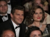 BONES:  In an episode that reimagines the Jeffersonian and FBI teams in 1950s Hollywood, Brennan plays an LAPD detective, and Booth is a notorious jewel thief who is far more than he seems to be. When Booth is framed for a murder, he and Brennan team up to clear his name and find the killer in the "The 200th in the 10th" 200th episode of BONES airing Thursday, Dec. 11 (8:00-9:00 PM ET/PT) on FOX.  Pictured L-R:  David Boreanaz and Emily Deschanel.  ©2014 Fox Broadcasting Co.  Cr:  Patrick McElhenney/FOX