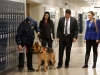 BONES: Booth (David Boreanaz, second from R), and Brennan (Emily Deschanel, R) use an FBI dog to track evidence in the "The Teacher in the Books" episode of BONES airing Thursday, April 2 (8:00-9:00 PM ET/PT) on FOX. Pictured Â©2015 Fox Broadcasting Co. Cr: Patrick McElhenney/FOX