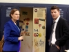 BONES: Brennan (Emily Deschanel, L), and Booth (David Boreanaz, R) visit the school campus of an affluent teacher that is found dead and the students have become suspects in the "The Teacher in the Books" episode of BONES airing Thursday, April 2 (8:00-9:00 PM ET/PT) on FOX. Pictured Â©2015 Fox Broadcasting Co. Cr: Patrick McElhenney/FOX