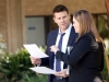 BONES:  Brennan (Emily Deschanel, R) and Booth (David Boreanaz, L) try to piece together the murder of a professional mini-golfer, in the "The Putter In The Rough" episode of BONES airing Thursday, April 16 (8:00-9:00 PM ET/PT) on FOX. Â©2015 Fox Broadcasting Co. Cr: Adam Taylor/FOX