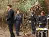 BONES:  The Jeffersonian team finds the remains of a popular TV celebrity chef in a local park in the "The Big Beef At The Royal Diner" episode of BONES airing Thursday, April 30 (8:00-9:00 PM ET/PT) on FOX. Pictured L-R: David Boreanaz, Emily Deschanel, Tamara Taylor and TJ Thyne. Â©2015 Fox Broadcasting Co. Cr: Patrick McElhenney/FOX