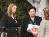 BONES:  Brennan (Emily Deschanel, L) and Caroline Julian (guest star Patricia Belcher, C) as Judge Michael (guest star Linda Lavin, R) for a warrant in the second part of the special two-hour "The Lost in the Found"/"The Verdict in the Victims" episode of BONES airing Thursday, May 7 (8:00-10:00 PM ET/PT) on FOX.  ©2015 Fox Broadcasting Co.  Cr:  Patrick McElhenney/FOX