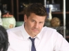 BONES:   Booth (David Boreanaz) interviews a cookie jar collector (guest star Caroline Juliette Jeffers, L) in the "The Woman in the Whirlpool" episode of BONES airing Thursday, May 28 (8:00-9:00 PM ET/PT) on FOX.  ©2015 Fox Broadcasting Co.  Cr:  Patrick McElhenney/FOX