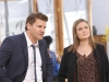 BONES:  Brennan (Emily Deschanel, R) and Booth (David Boreanaz, L) question a yoga instructor in the "The Life in the Light" episode of BONES airing Thursday, June 4 (8:00-9:00 PM ET/PT) on FOX.  ©2015 Fox Broadcasting Co.  Cr:  Patrick McElhenney/FOX