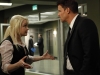 BONES:  Booth (David Boreanaz, R) confronts Avalon Harmonia (guest star Cyndi Lauper, L), a psychic who  helped provide leads in a case in the BONES season premiere episode "Harbingers in the Fountain" airing Thursday, Sept. 17 (8:00-9:00 PM ET/PT) on FOX.  ©2009 Fox Broadcasting Co.  Cr:  Greg Gayne/FOX