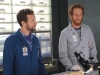 BONES:  L-R:  TJ Thyne and guest star Brian Klugman in the "The Carpals in the Coy-Wolves" episode of BONES airing Thursday, Oct. 22 (8:00-9:00 PM ET/PT) on FOX.  ©2015 Fox Broadcasting Co.  Cr: