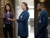 BONES: L-R:  Michaela Conlin, Emily Deschanel and guest star Eugene Byrd in the "The Promise in the Palace" episode of BONES airing Thursday, Nov. 12 (8:00-9:00 PM ET/PT) on FOX.  ©2015 Fox Broadcasting Co.  Cr:  Jennifer Clasen/FOX