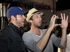 Zachary Levi and Joel David Moore at the EVO 3D launch