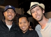 Zachary Levi, Rembrandt Flores, and Joel David Moore at the EVO 3D launch
