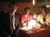 THE FINDER:  Walter (Geoff Stults, C), Leo (Michael Clarke Duncan, R) and Dr. Lance Sweets (guest star John Francis Daley of BONES, L) follow a lead to a jazz bar in the