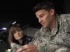 BONES:  Brennan (Emily Deschanel, L) and Booth (David Boreanaz, R) reunite in the BONES season premiere episode