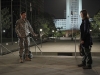 BONES:  Brennan (Emily Deschanel, R) and Booth (David Boreanaz, L) reunite in the BONES season premiere episode