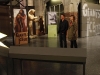 BONES:  Brennan (Emily Deschanel, R) and Booth (David Boreanaz, L) are shocked to see what the lab has turned into while they have been away in the BONES season premiere episode